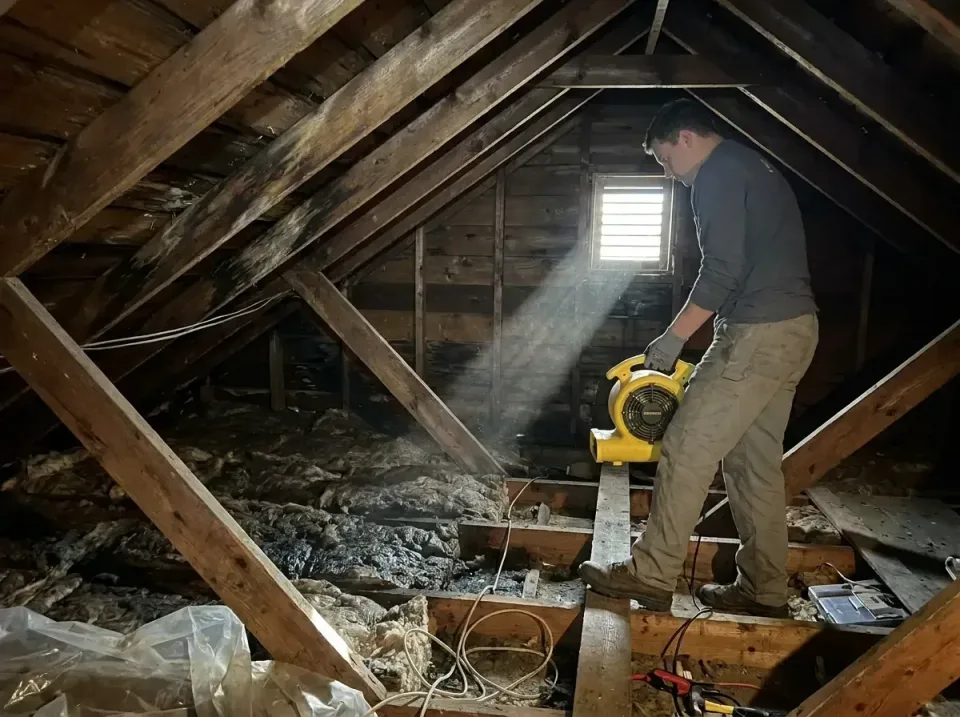 attic-water-damage-drying-proc-007 — frequently asked questions, Emergency Water Extraction & 24/7 Flood Response in Steele…
